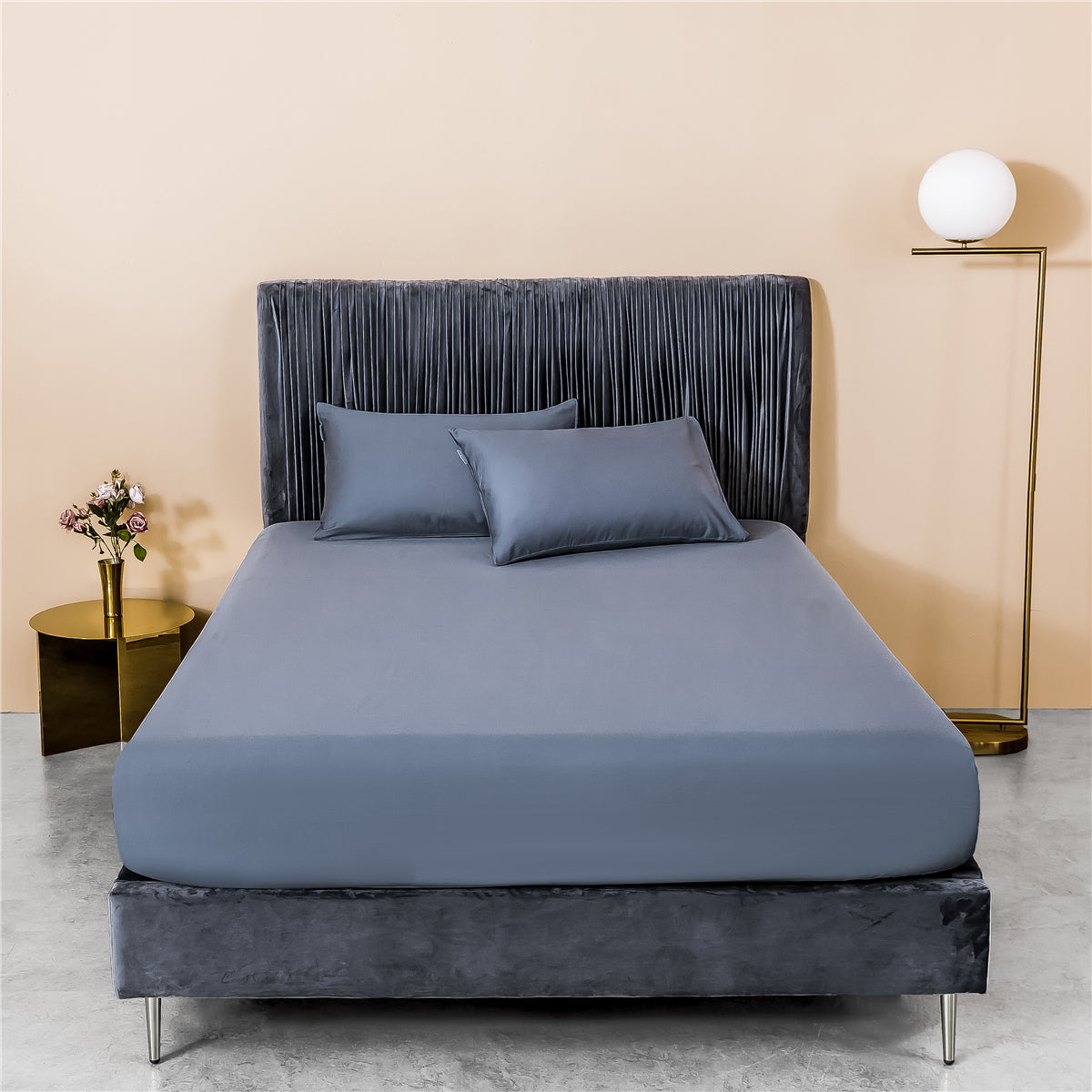 Hotel Luxury Cotton Flat Sheet — Crisp High-Thread-Count Bed Sheet for Bedroom Upgrade