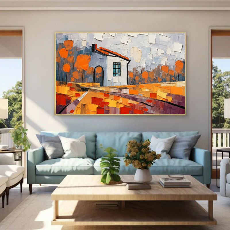 Serene Countryside Wall Art — Landscape Print for Living Room, Bedroom & Small Space