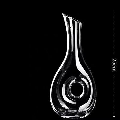 Decorative Glass Decanter — Modern Home Bar Accessory & Coffee Table Decor Piece