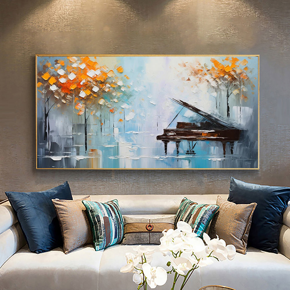 Palette Knife Tree Oil Painting — Original Handmade Wall Art for Living Room, Bedroom & Dining Room
