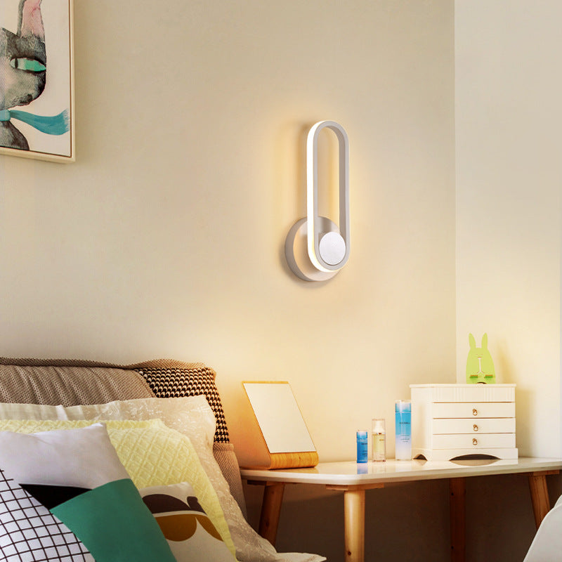 Modern Bedside Lamp — Contemporary Nightstand Light for Bedroom Reading & Ambient Lighting