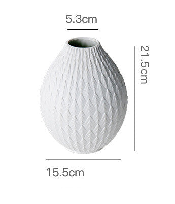 Creative Ceramic Vase — Modern Decorative Vase for Shelf, Coffee Table & Entryway