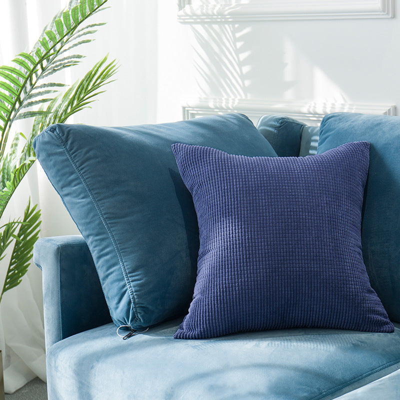 Minimalist Velvet Cushion Cover — Luxury Soft Throw Pillow Case for Sofa & Bedroom
