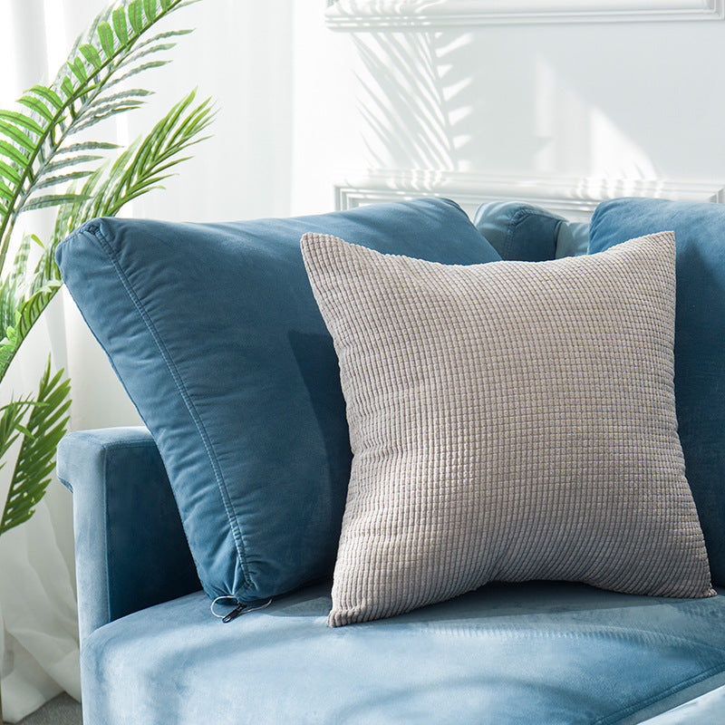 Minimalist Velvet Cushion Cover — Luxury Soft Throw Pillow Case for Sofa & Bedroom