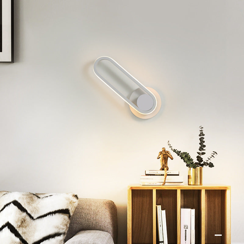 Modern Bedside Lamp — Contemporary Nightstand Light for Bedroom Reading & Ambient Lighting