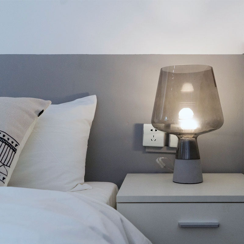 Modern Stylish Glass Base Desk Lamp