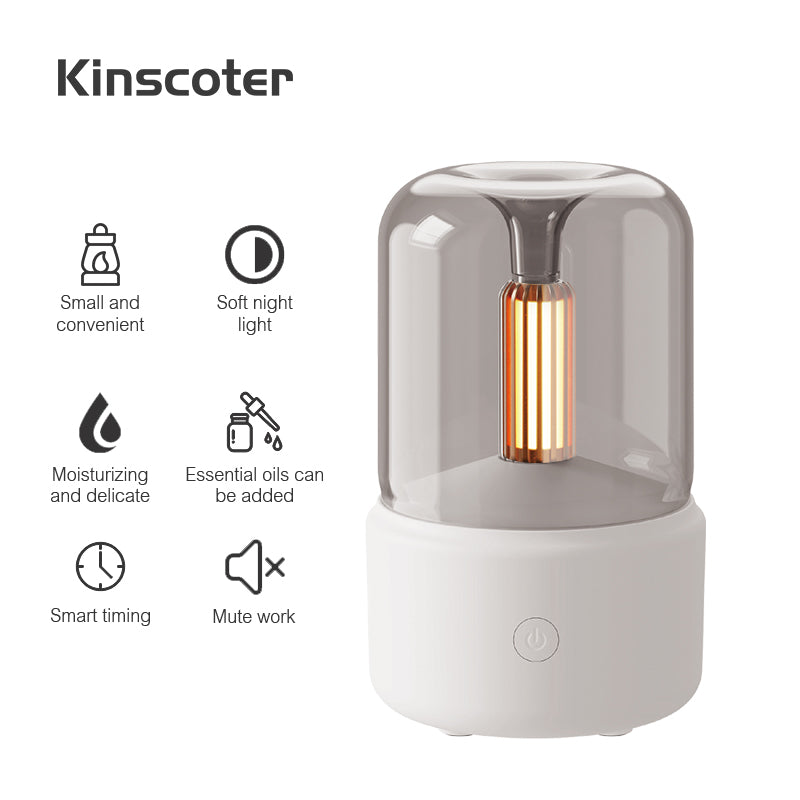 Candle Aroma Diffuser — Decorative Essential Oil Diffuser & Ambient Light for Home