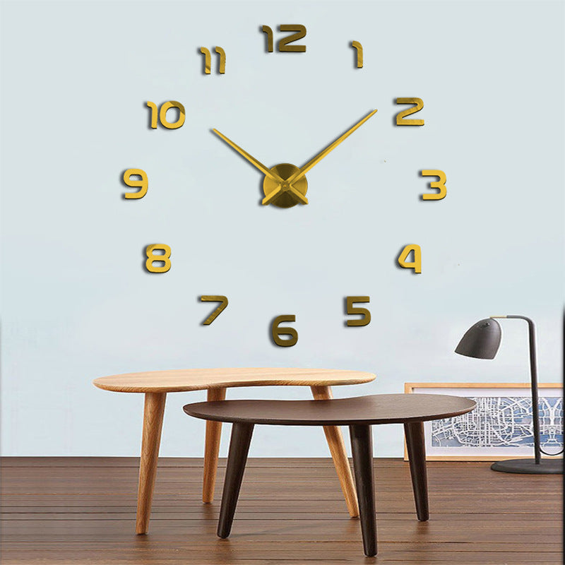 Modern Acrylic Wall Clock — Large Silent Wall Clock for Living Room, Office & Bedroom
