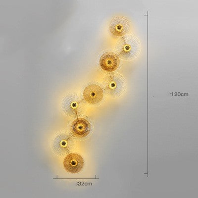 Modern Glass Wall Lamp — Contemporary Wall Sconce for Bedroom, Living Room & Hallway