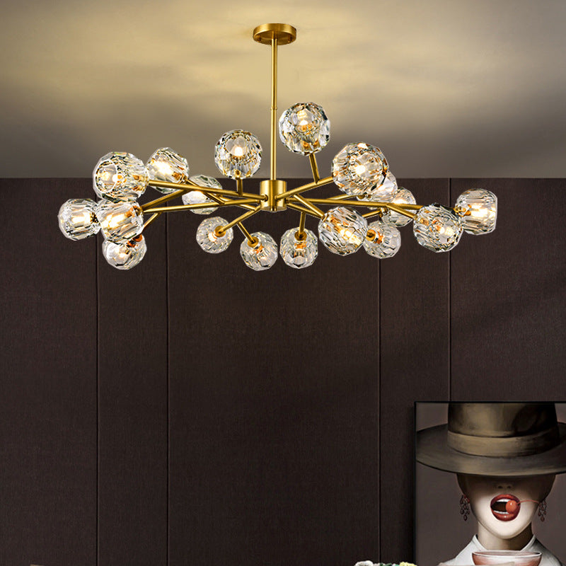 Seamless Nordic Chandelier — Contemporary Statement Ceiling Light for Living Room & Dining Room