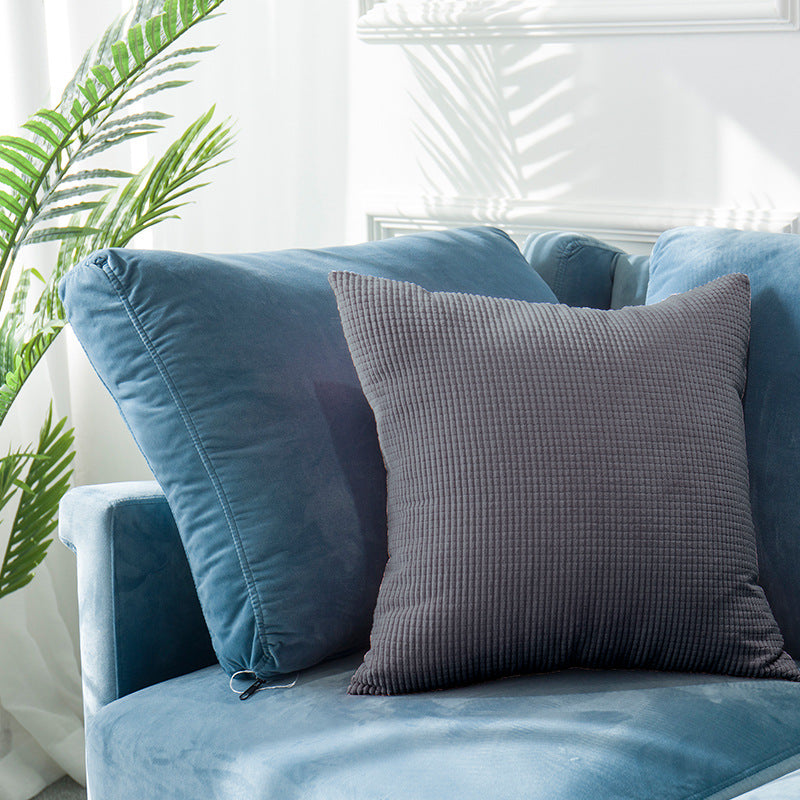 Minimalist Velvet Cushion Cover — Luxury Soft Throw Pillow Case for Sofa & Bedroom