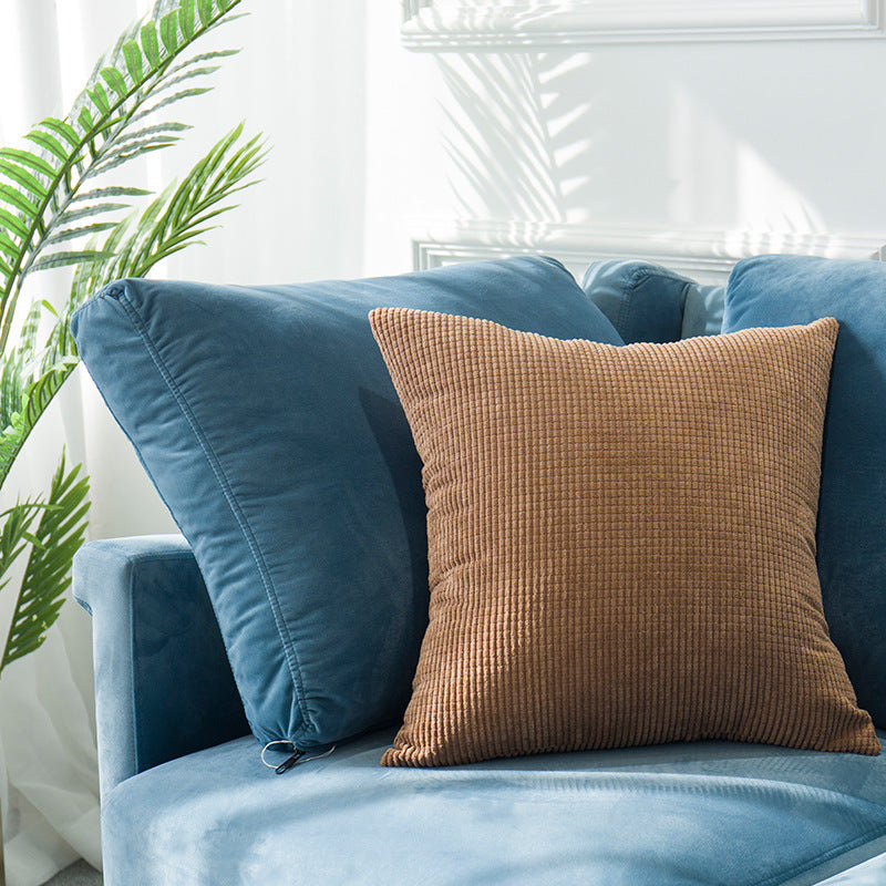 Minimalist Velvet Cushion Cover — Luxury Soft Throw Pillow Case for Sofa & Bedroom