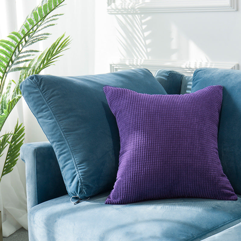 Minimalist Velvet Cushion Cover — Luxury Soft Throw Pillow Case for Sofa & Bedroom