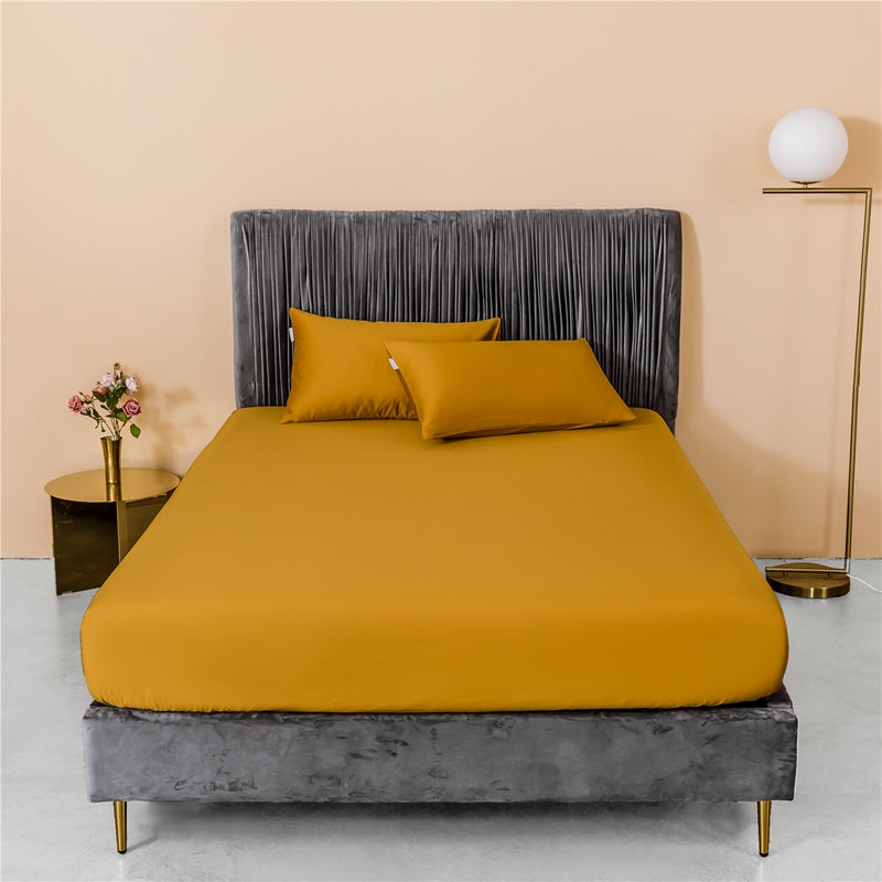 Hotel Luxury Cotton Flat Sheet — Crisp High-Thread-Count Bed Sheet for Bedroom Upgrade