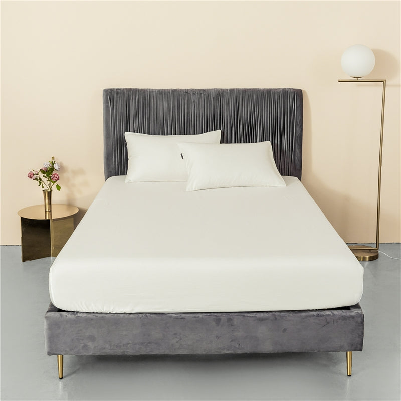 Hotel Luxury Cotton Flat Sheet — Crisp High-Thread-Count Bed Sheet for Bedroom Upgrade