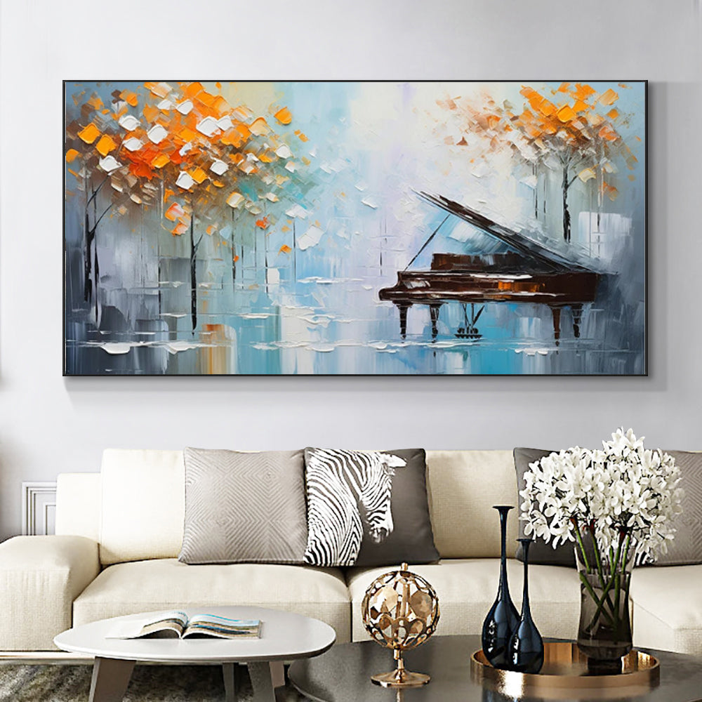 Handmade Palette Knife Tree Oil Painting Wall Art