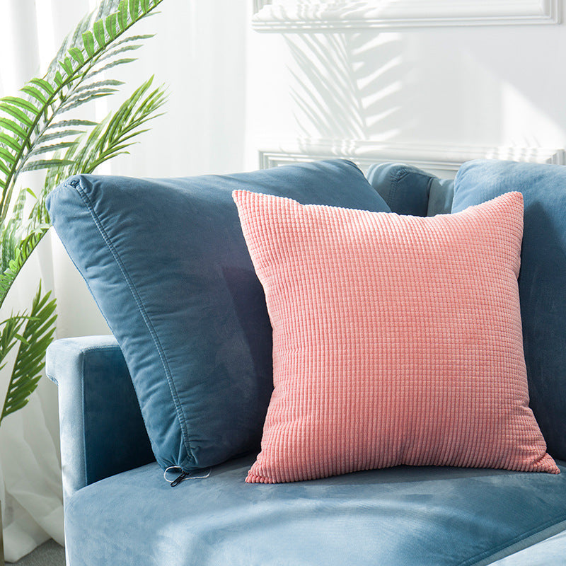 Minimalist Velvet Cushion Cover — Luxury Soft Throw Pillow Case for Sofa & Bedroom