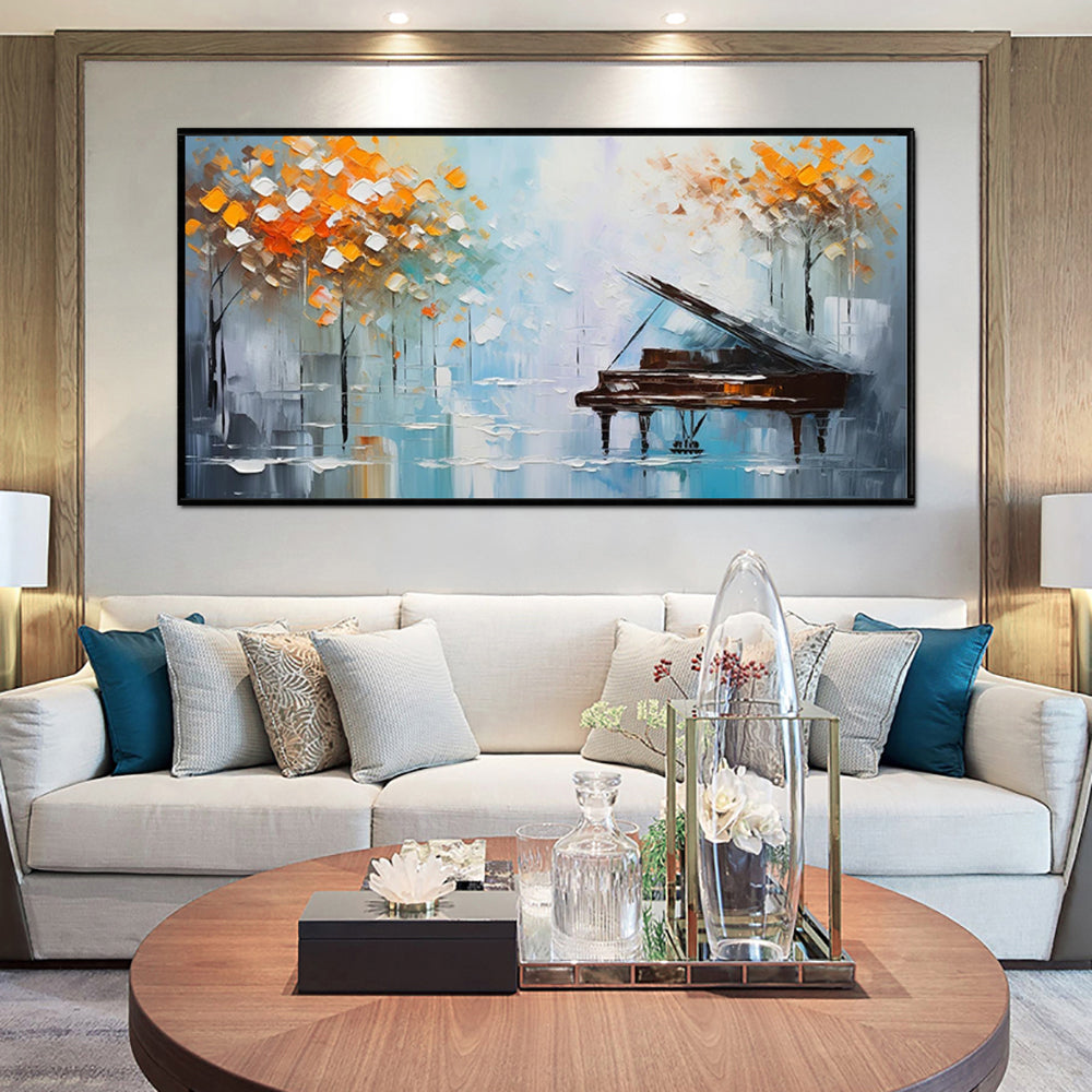 Palette Knife Tree Oil Painting — Original Handmade Wall Art for Living Room, Bedroom & Dining Room