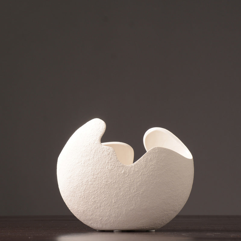 Minimalist Ceramic Vase - Modern Home Decor for Shelves & Coffee Tables