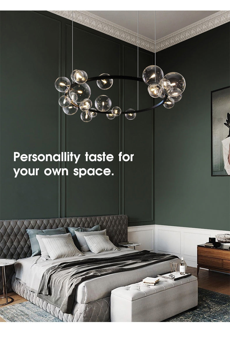 Modern Luxury Chandelier — Elegant Pendant Ceiling Light for Dining Room & Entryway