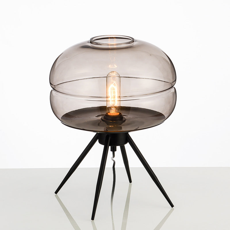 Glass Desk Lamp — Creative Modern Table Light for Home Office, Bedroom & Study