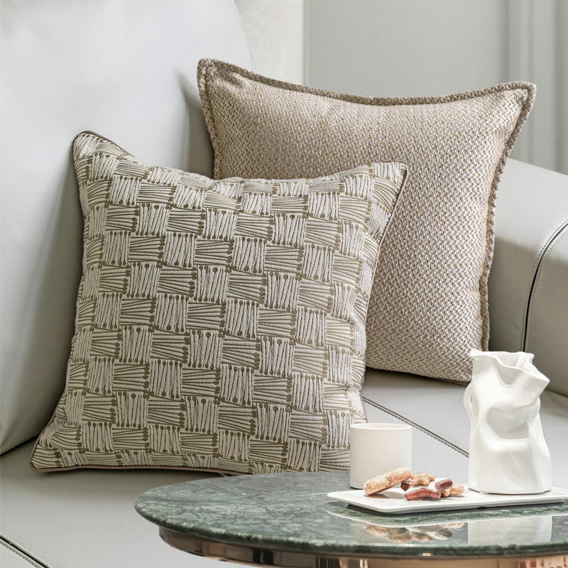 Modern Minimalist Cushion Cover — Solid Colour Throw Pillow Case for Sofa, Bedroom & Office